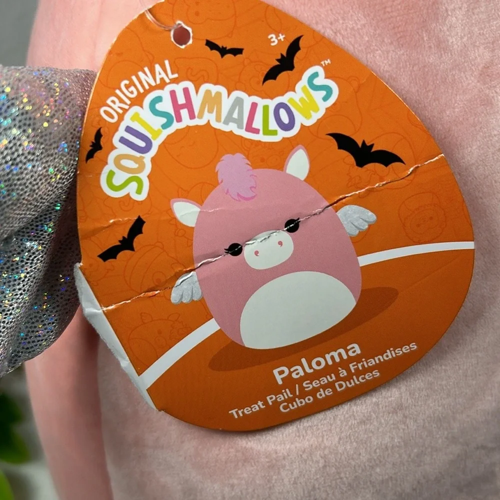 NEW Squishmallows Pail Bucket Paloma Pig Stuffed Squishmallows Childs Animal Pai